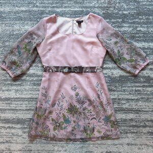 Coco and Chase Pink Floral Babydoll Dress